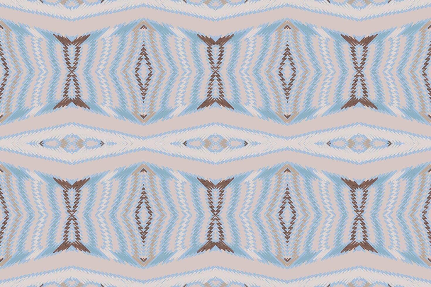 Plazo pattern Seamless Bandana print silk Motif embroidery, Ikat embroidery Design for Print figure tribal ink on cloth patola sari vector