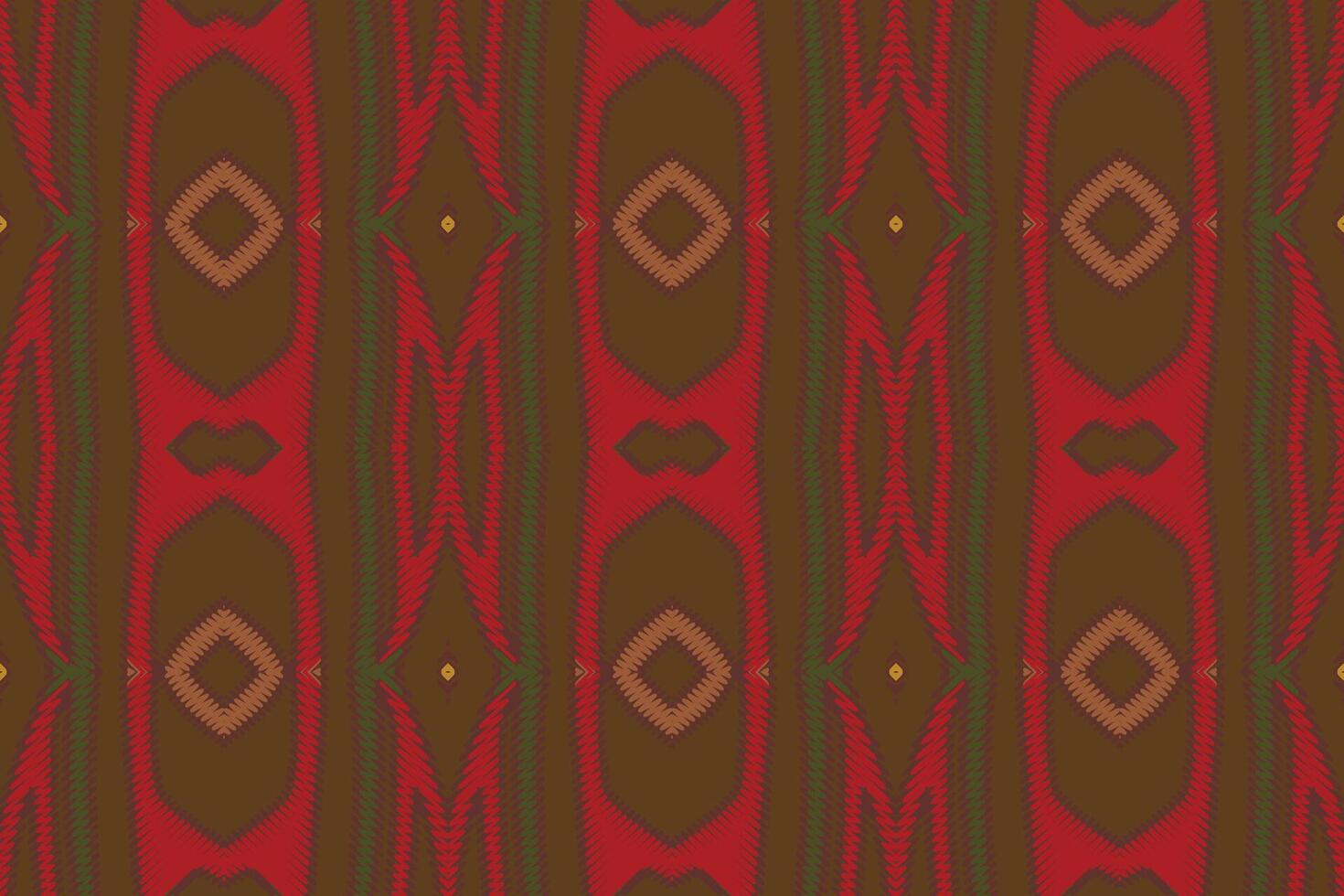 Plazo pattern Seamless Bandana print silk Motif embroidery, Ikat embroidery Design for Print indonesian batik motif embroidery native american kurta mughal design vector