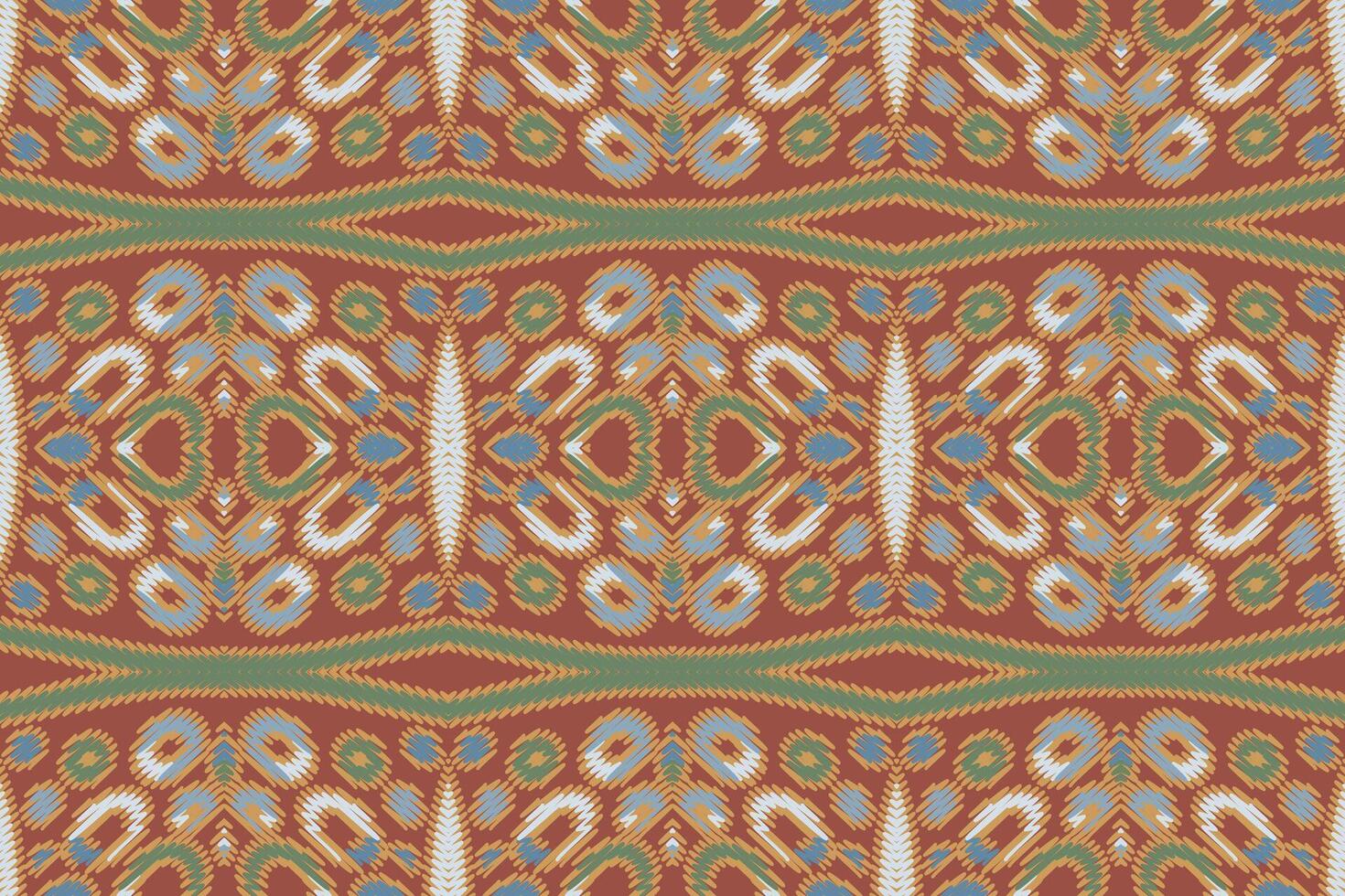 Plazo pattern Seamless Mughal architecture Motif embroidery, Ikat embroidery Design for Print pattern vintage flower folk navajo patchwork pattern vector