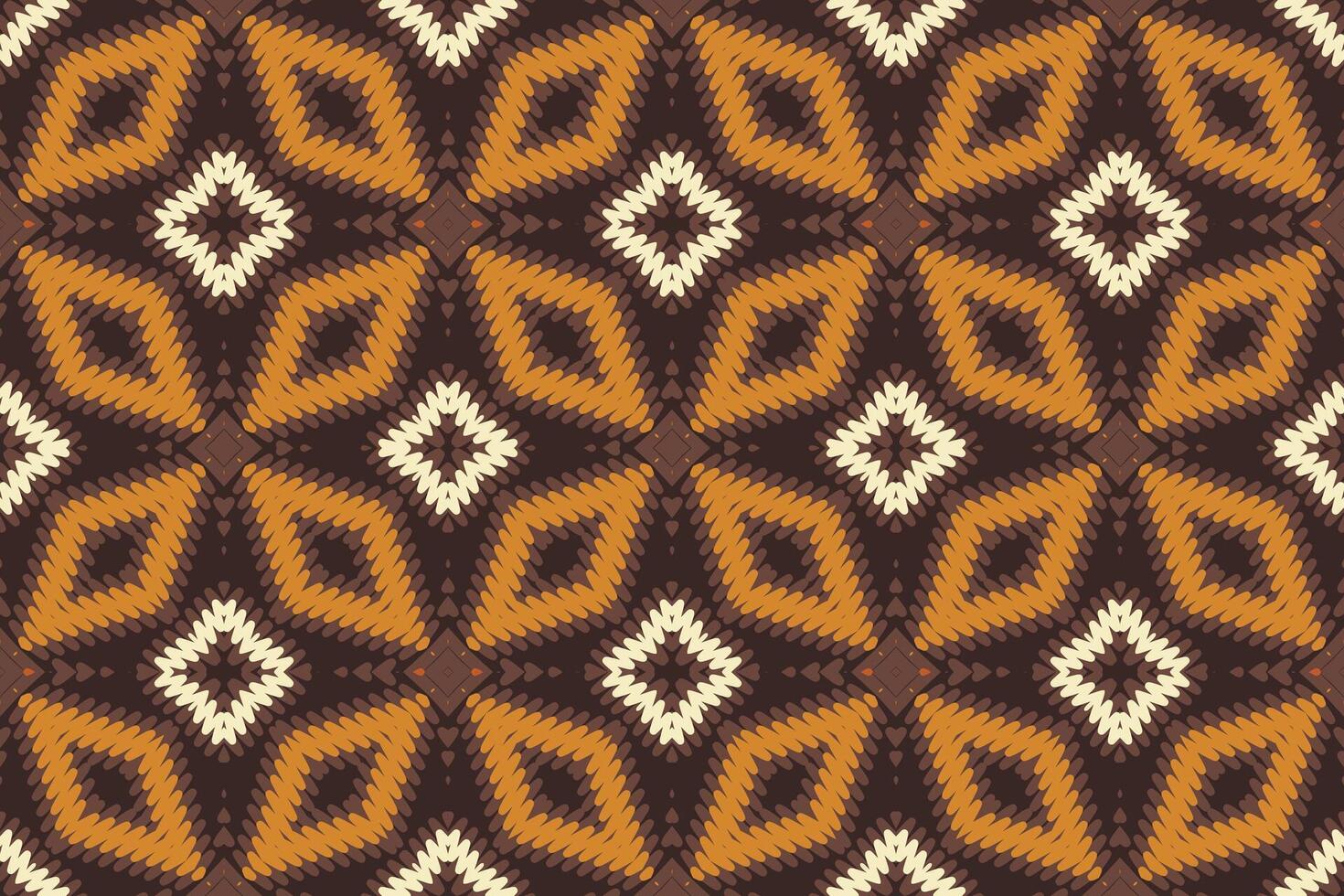 Banarasi Pattern Seamless Bandana print silk Motif embroidery, Ikat embroidery Design for Print indigenous art aboriginal art pattern floral kurti mughal border vector