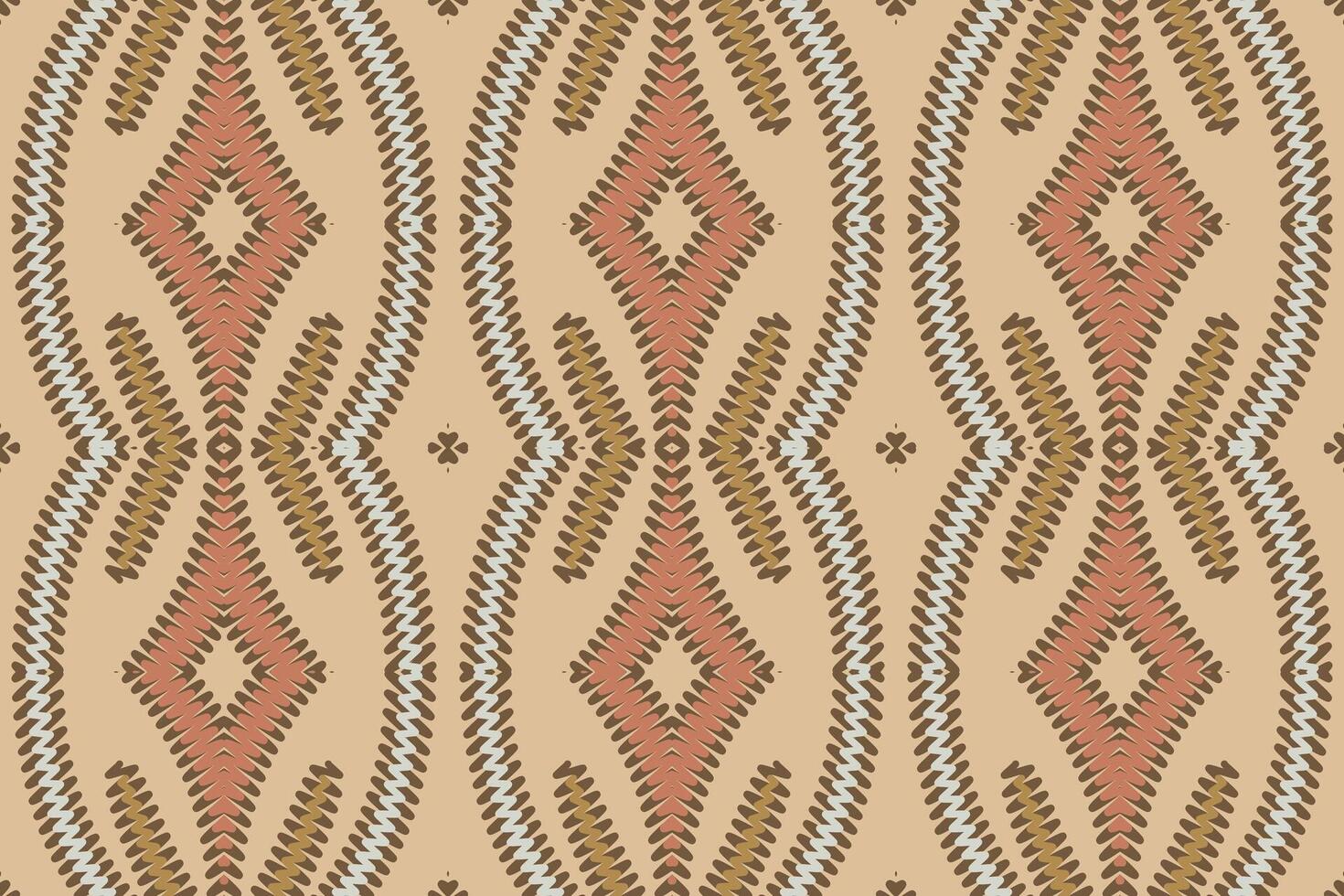 Kurti Pattern Seamless Bandana print silk Motif embroidery, Ikat embroidery Design for Print scarf hijab pattern kerchief ikat Silk kurti model mughal patterns vector