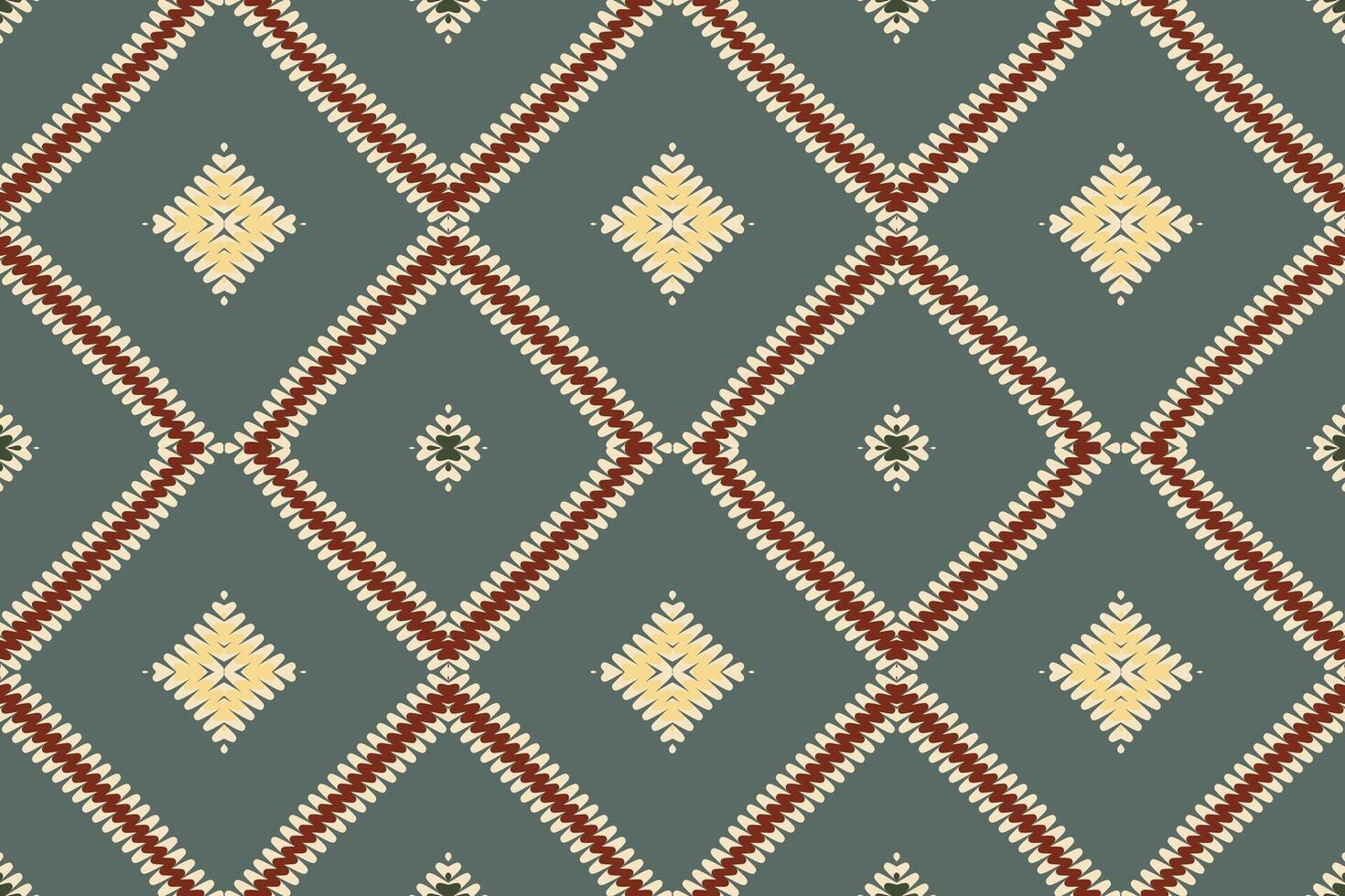 Kurti Pattern Seamless Mughal architecture Motif embroidery, Ikat embroidery Design for Print egyptian pattern tibetan mandala bandanna vector