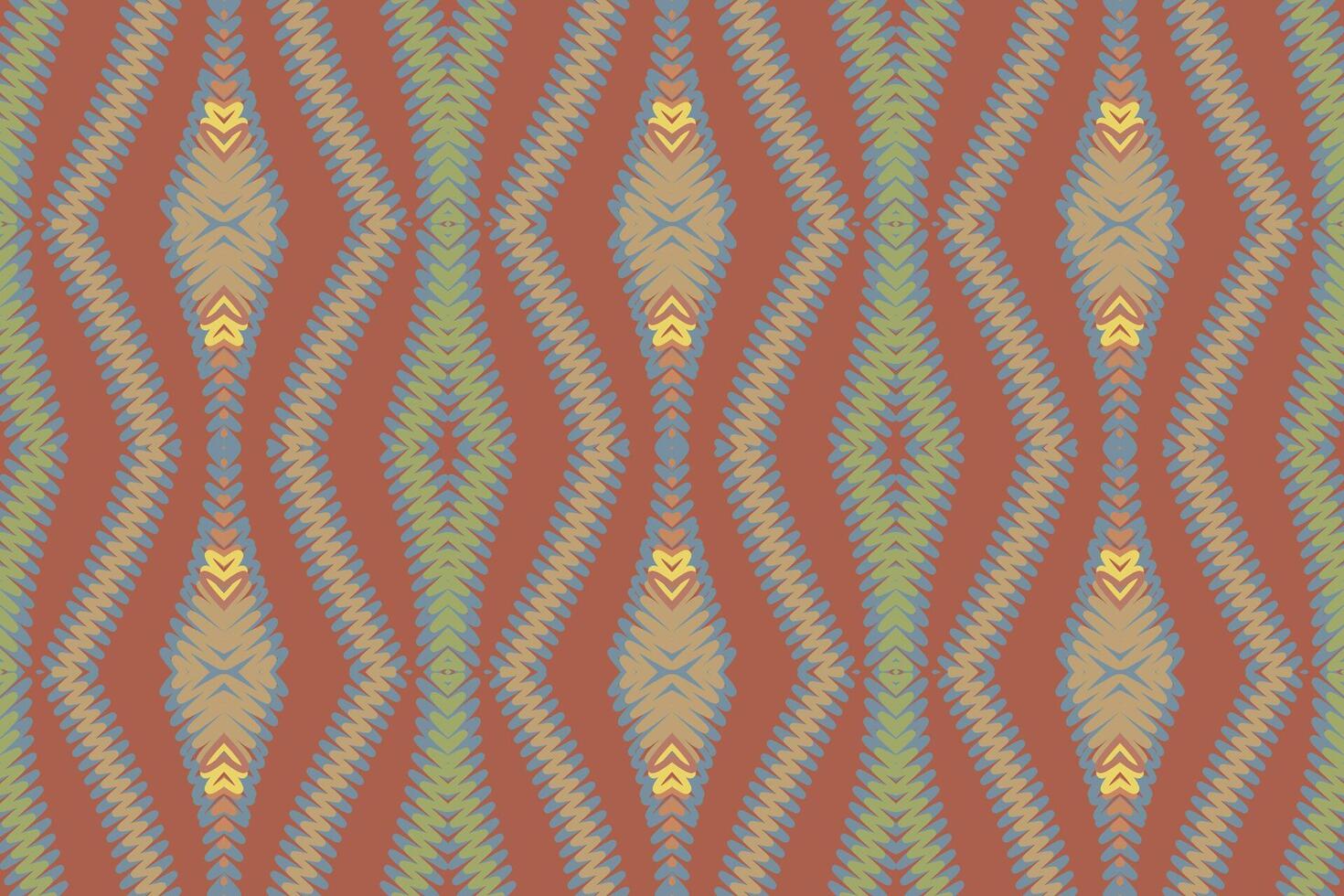 Kurti Pattern Seamless Mughal architecture Motif embroidery, Ikat embroidery Design for Print indonesian batik motif embroidery native american kurta mughal design vector