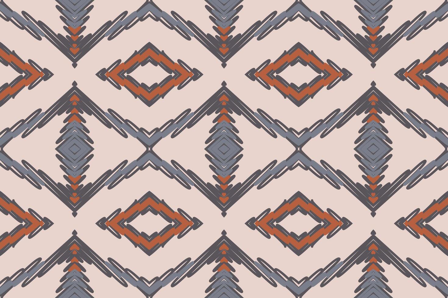 Kurti Pattern Seamless Scandinavian pattern Motif embroidery, Ikat embroidery Design for Print pattern vintage flower folk navajo patchwork pattern vector