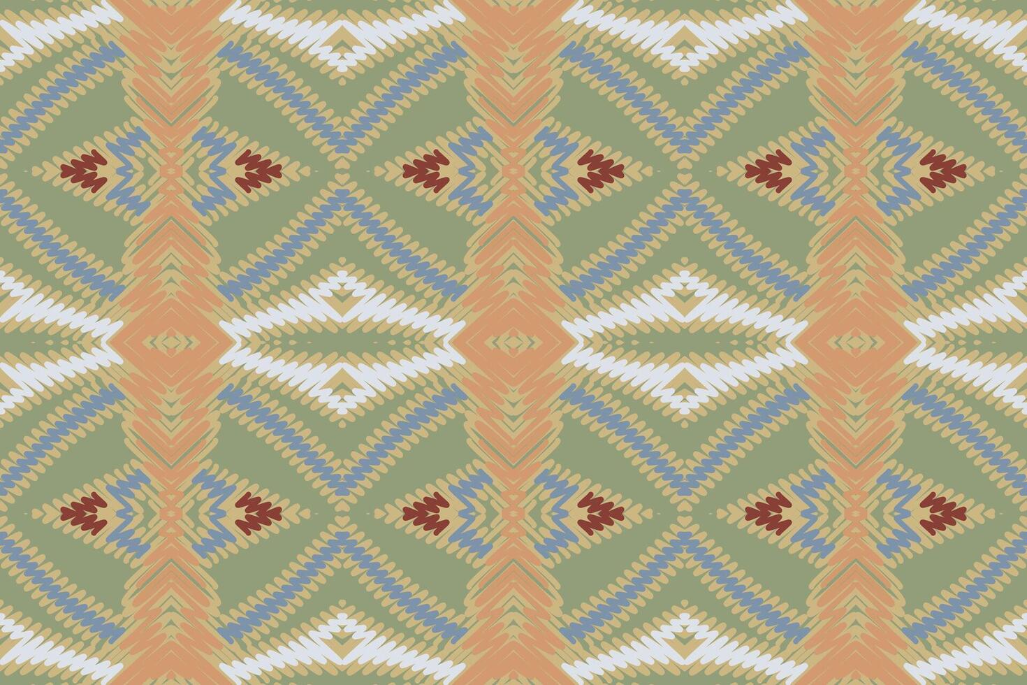 Kurti Pattern Seamless Mughal architecture Motif embroidery, Ikat embroidery Design for Print tapestry floral kimono repeat pattern lacing spanish motif vector