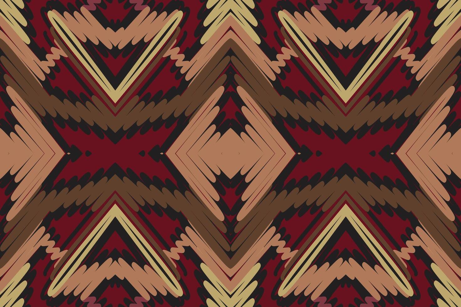 Ghagra Pattern Seamless Scandinavian pattern Motif embroidery, Ikat embroidery Design for Print tie dyeing pillowcase sambal puri kurti mughal architecture vector