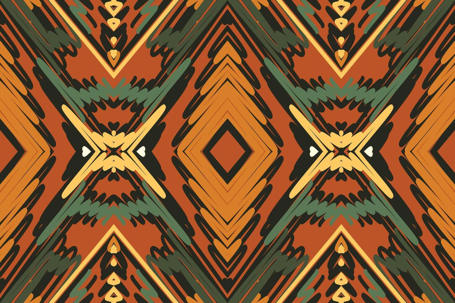 Motif folklore pattern Seamless Native American, Motif embroidery, Ikat embroidery Design for Print indonesian batik motif embroidery native american kurta mughal design vector