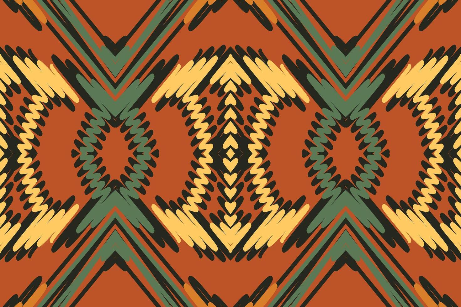 Motif folklore pattern Seamless Native American, Motif embroidery, Ikat embroidery Design for Print endless arabesque cloth dupatta shawl bandana print silk kurta men vector