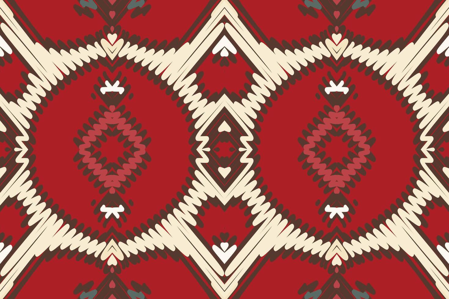 Motif folklore pattern Seamless Native American, Motif embroidery, Ikat embroidery Design for Print pattern vintage flower folk navajo patchwork pattern vector