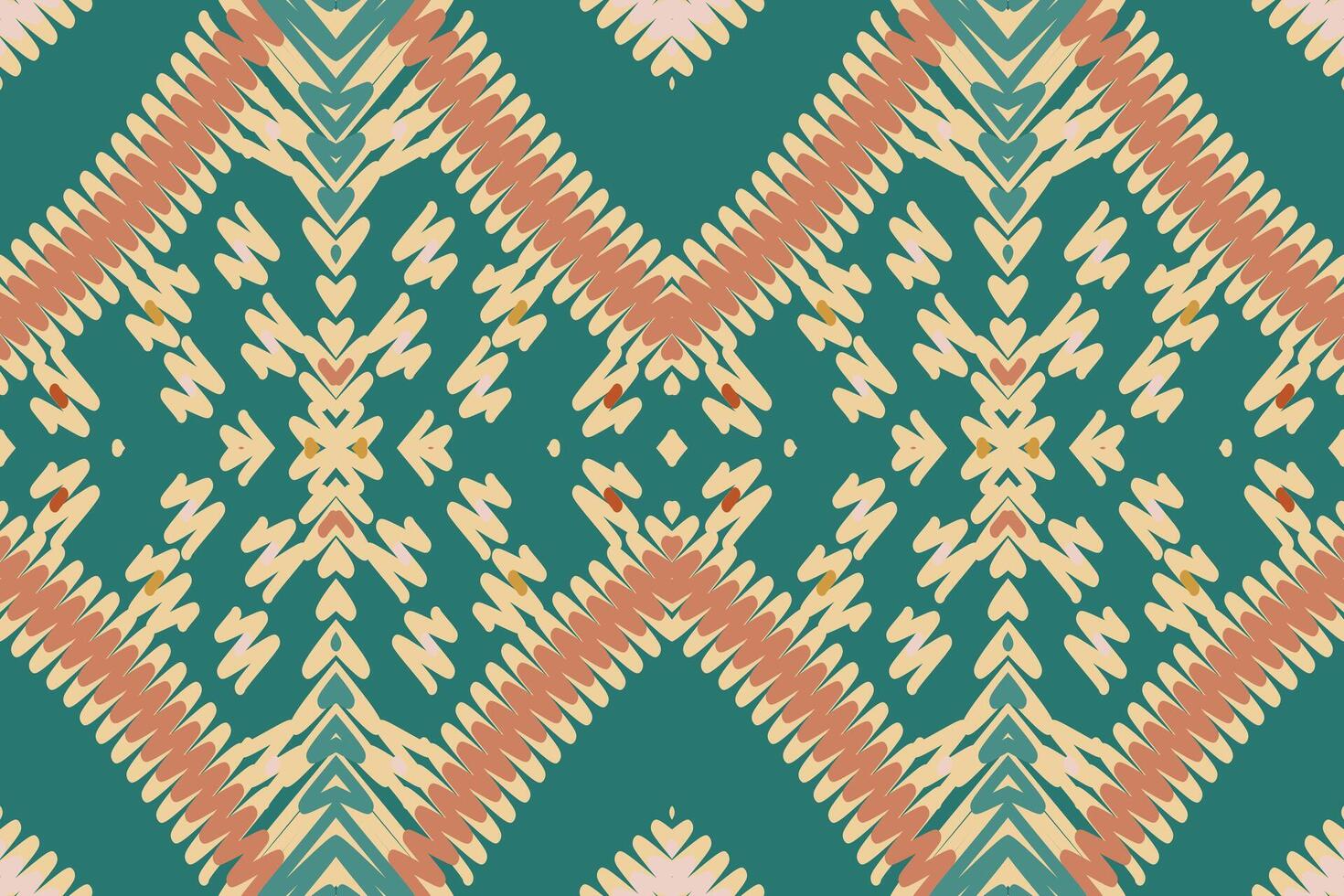 Motif folklore pattern Seamless Bandana print silk Motif embroidery, Ikat embroidery Design for Print tapestry floral kimono repeat pattern lacing spanish motif vector