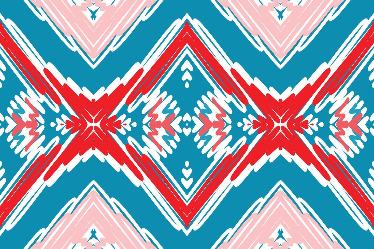 Motif folklore pattern Seamless Mughal architecture Motif embroidery, Ikat embroidery Design for Print scandinavian pattern saree ethnic nativity gypsy pattern vector