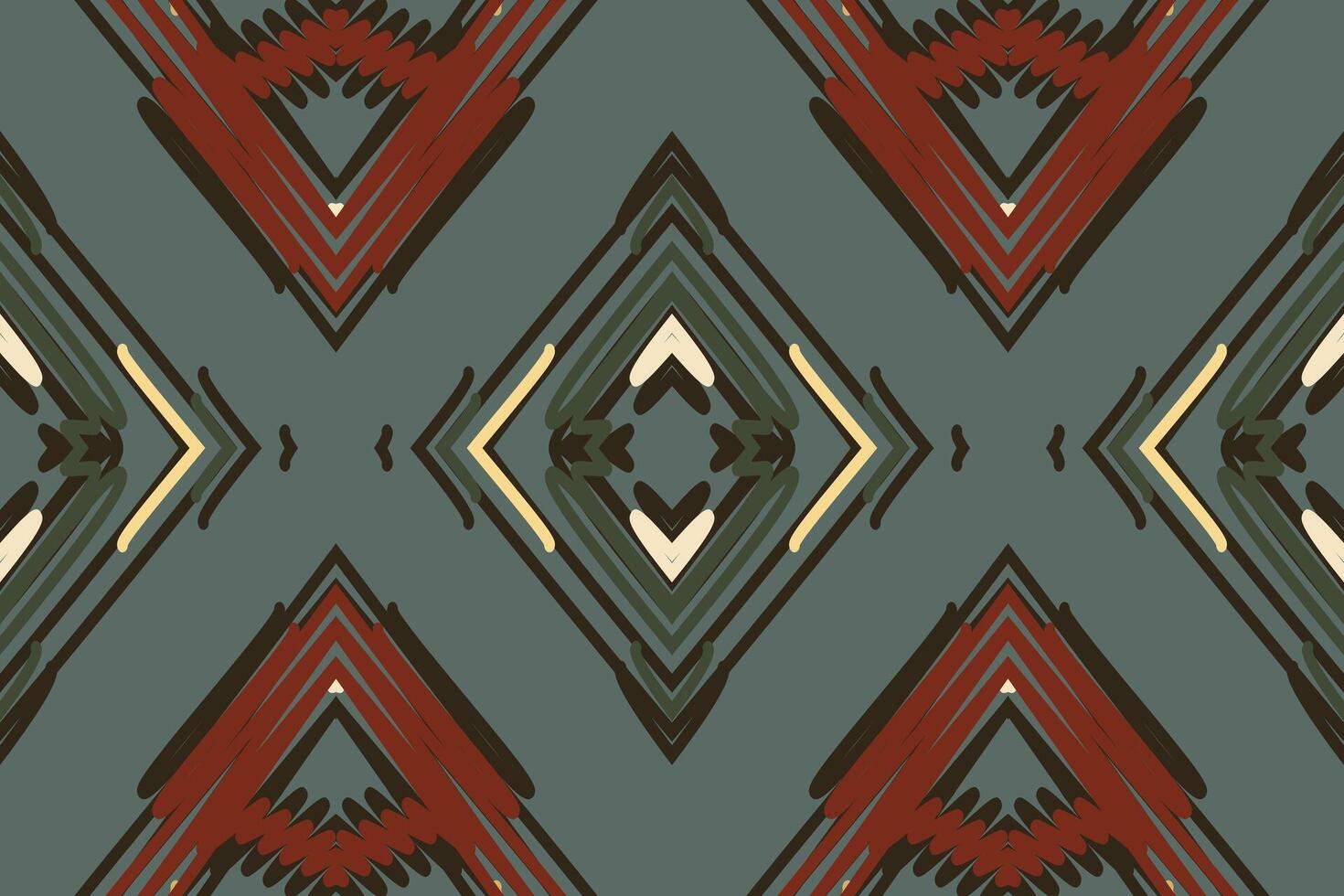 Motif folklore pattern Seamless Mughal architecture Motif embroidery, Ikat embroidery Design for Print egyptian pattern tibetan mandala bandanna vector