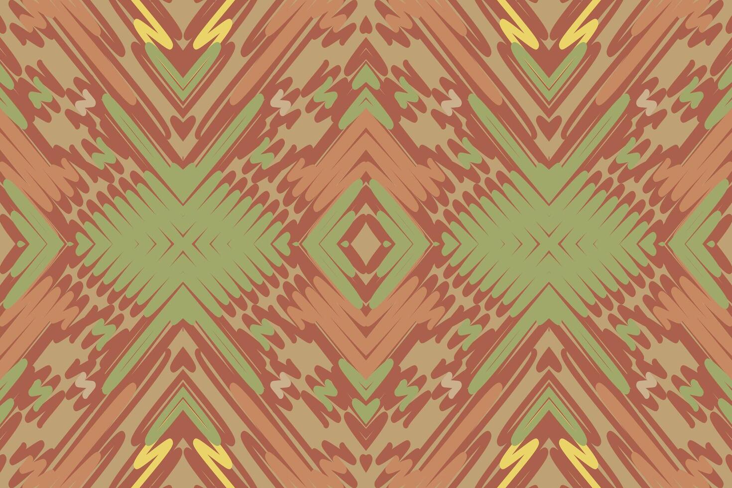 Silk fabric Patola sari Pattern Seamless Bandana print silk Motif embroidery, Ikat embroidery Design for Print indonesian batik motif embroidery native american kurta mughal design vector
