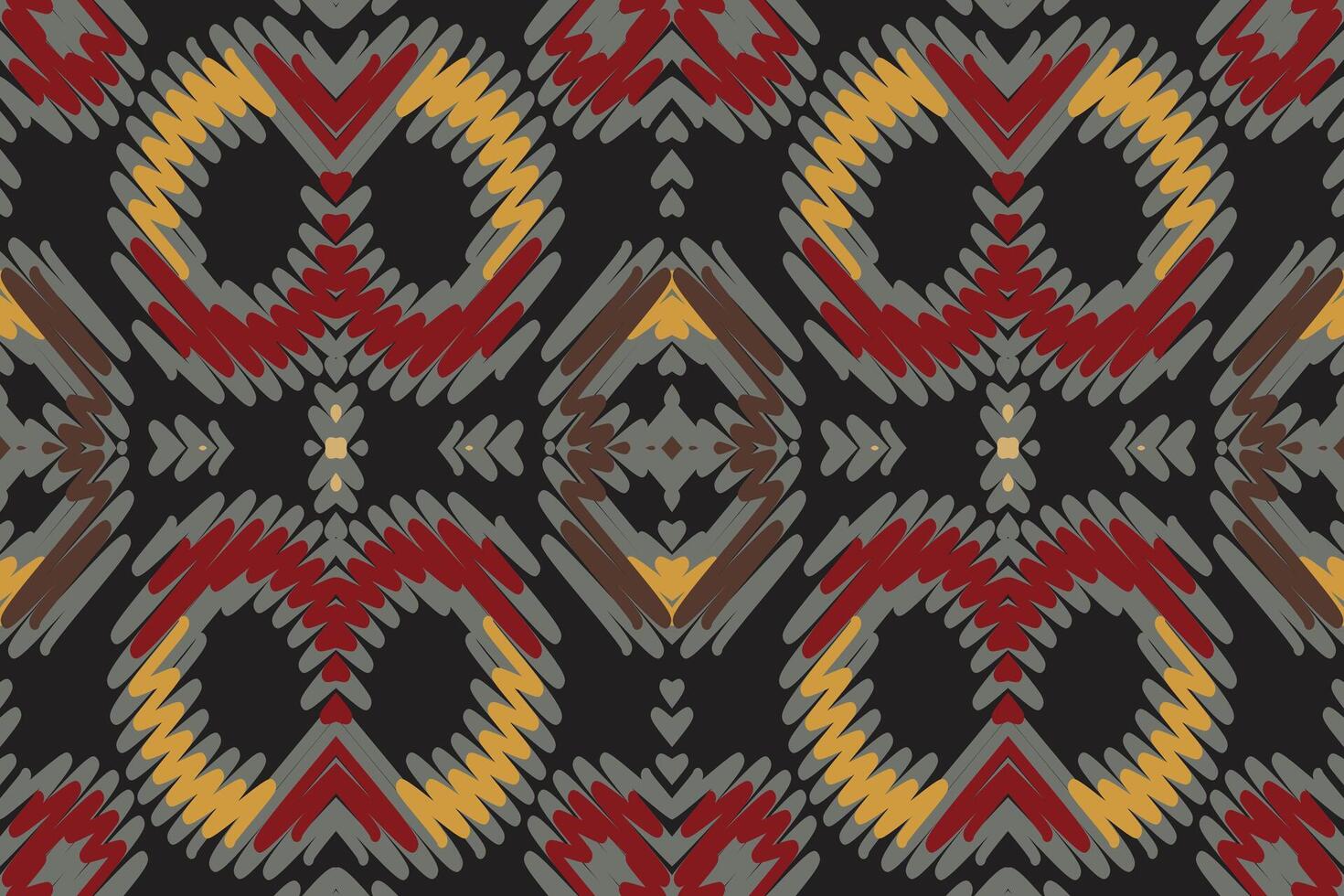 Silk fabric Patola sari Pattern Seamless Bandana print silk Motif embroidery, Ikat embroidery Design for Print egyptian hieroglyphs tibetan geo pattern vector