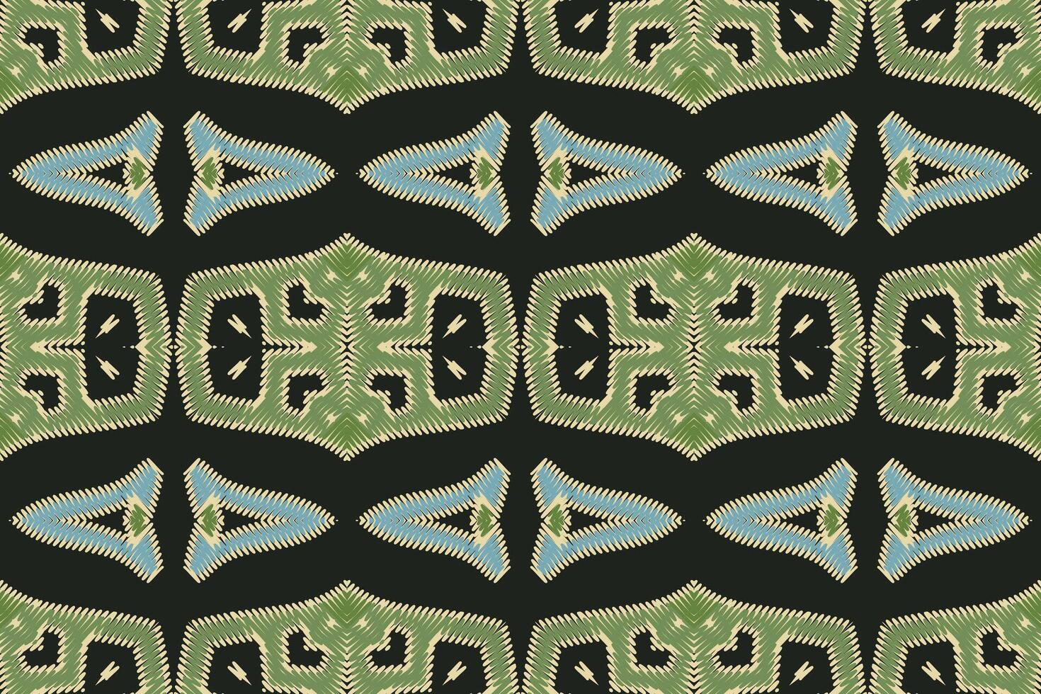 Navajo pattern Seamless Bandana print silk Motif embroidery, Ikat embroidery Design for Print tie dyeing pillowcase sambal puri kurti mughal architecture vector