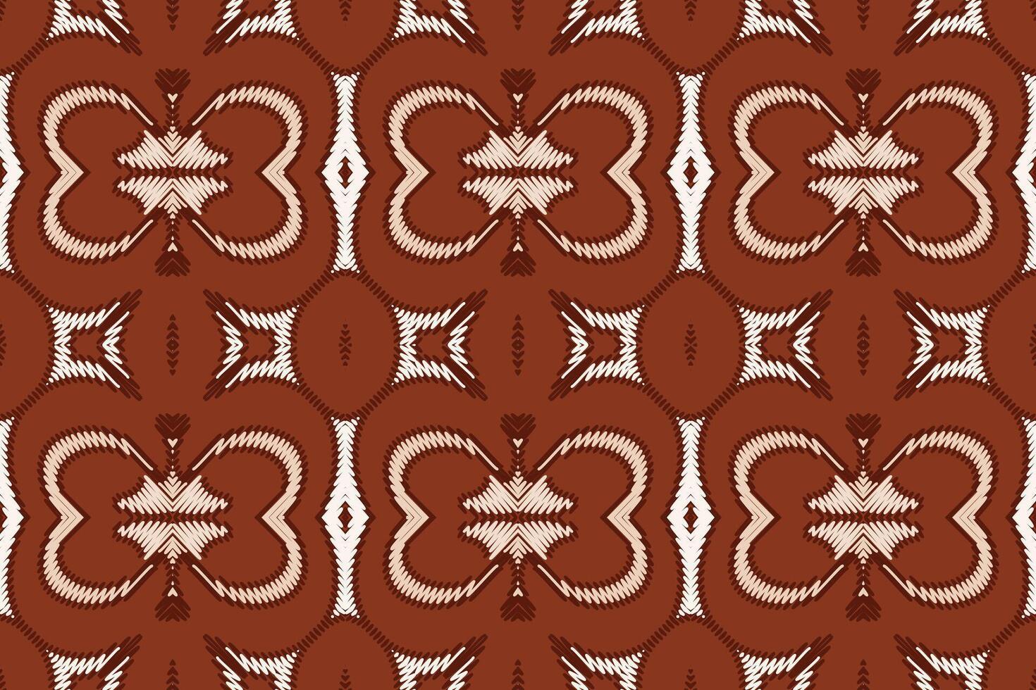 Patchwork pattern Seamless Mughal architecture Motif embroidery, Ikat embroidery Design for Print figure tribal ink on cloth patola sari vector