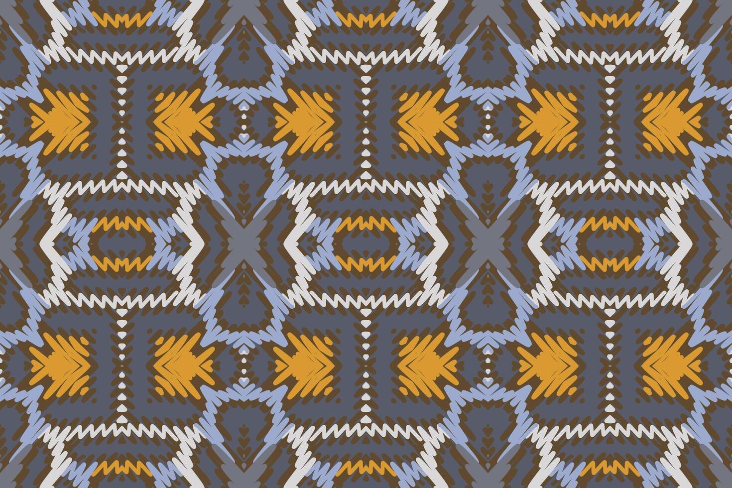 Tie dye Pattern Seamless Native American, Motif embroidery, Ikat embroidery Design for Print indonesian batik motif embroidery native american kurta mughal design vector