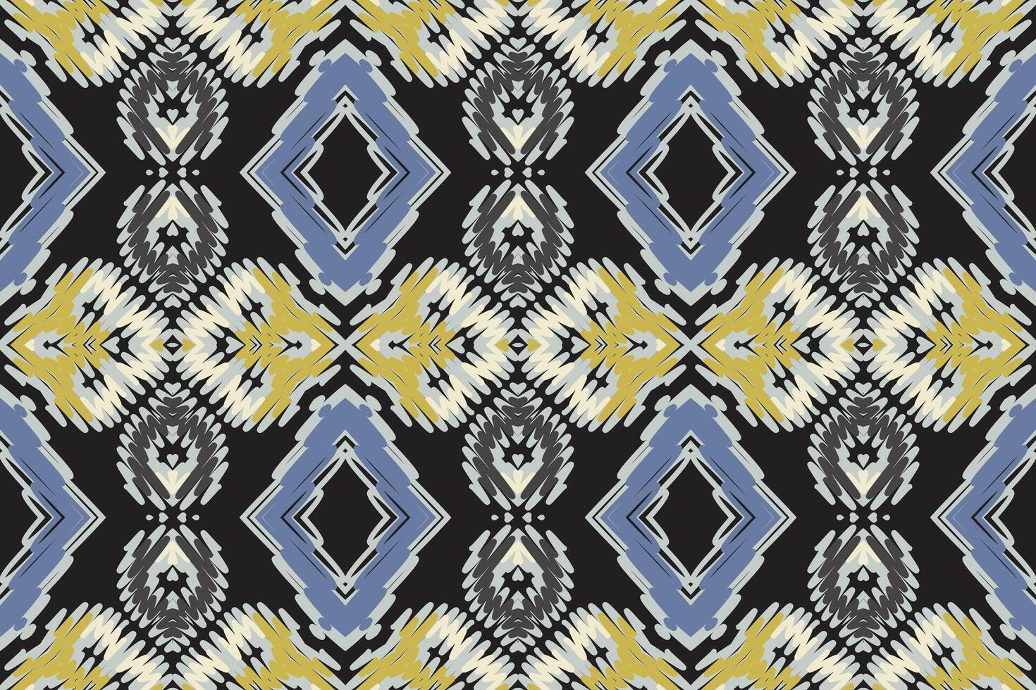 Tie dye Pattern Seamless Bandana print silk Motif embroidery, Ikat embroidery Design for Print tie dyeing pillowcase sambal puri kurti mughal architecture vector