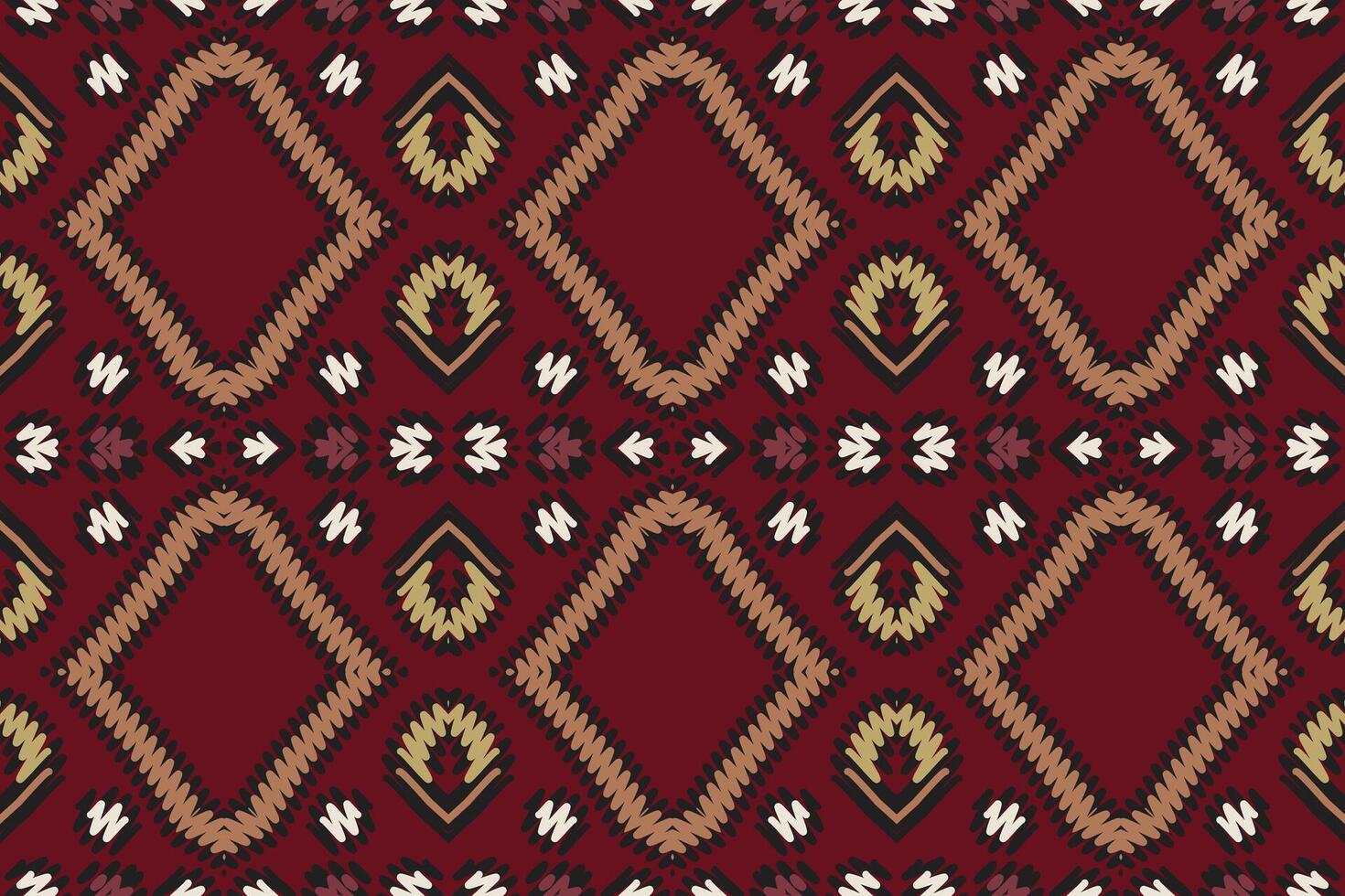 Tie dye Pattern Seamless Native American, Motif embroidery, Ikat embroidery Design for Print tapestry floral kimono repeat pattern lacing spanish motif vector
