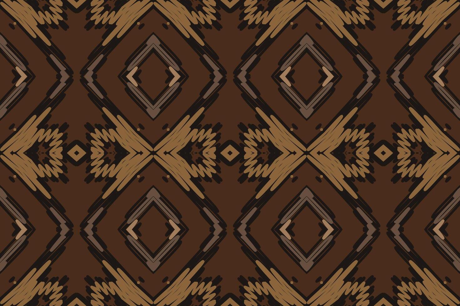 Baroque pattern Seamless Mughal architecture Motif embroidery, Ikat embroidery Design for Print pattern vintage flower folk navajo patchwork pattern vector