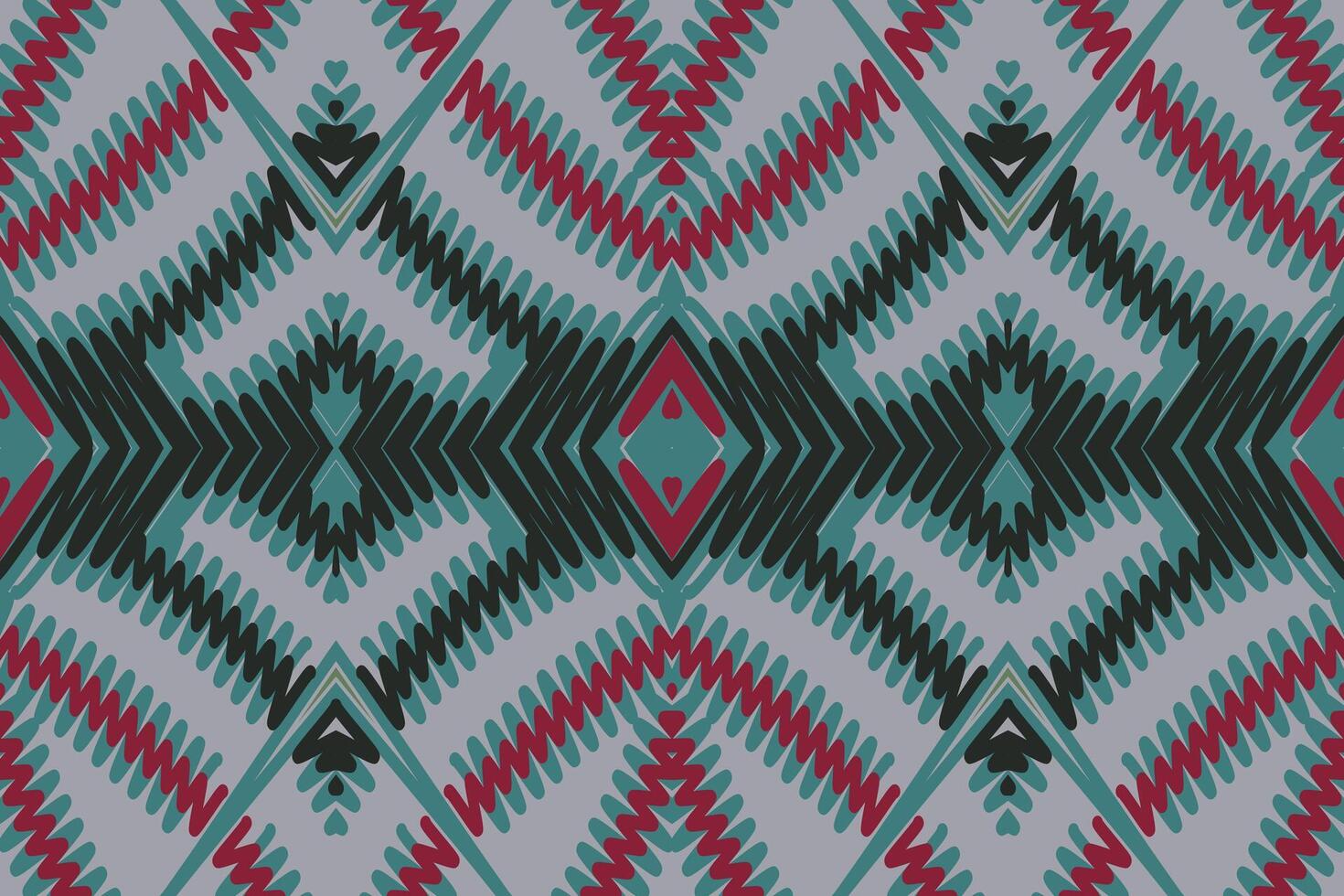 Dupatta pattern Seamless Bandana print silk Motif embroidery, Ikat embroidery Design for Print kurta pattern mughal motifs tapestry pattern floral repeat vector