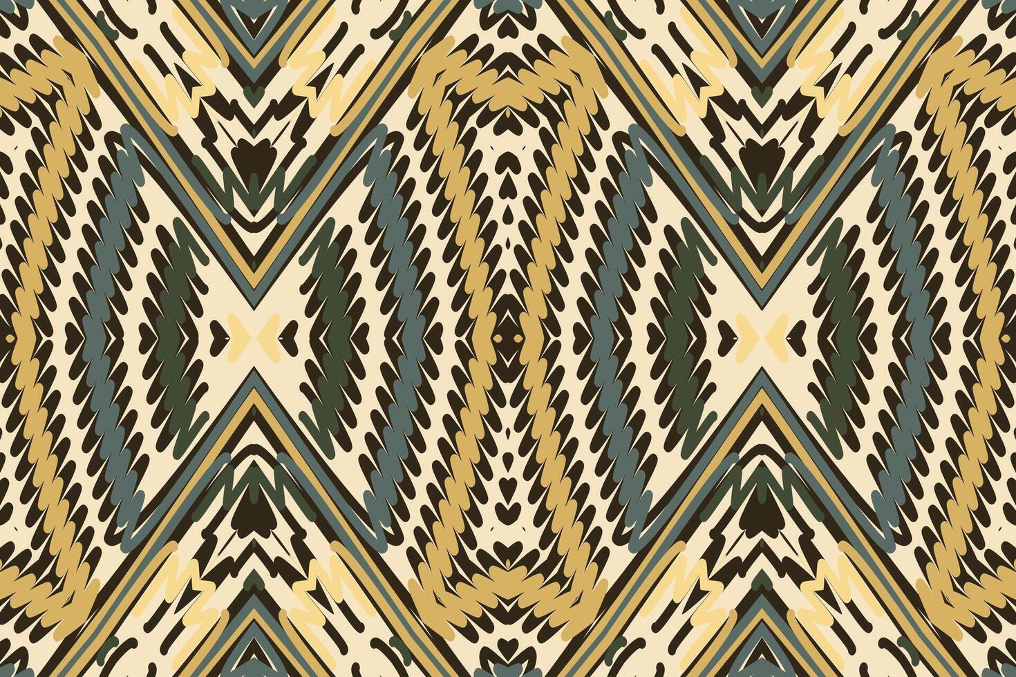 Dupatta pattern Seamless Scandinavian pattern Motif embroidery, Ikat embroidery Design for Print vyshyvanka placemat quilt sarong sarong beach kurtis Indian motifs vector