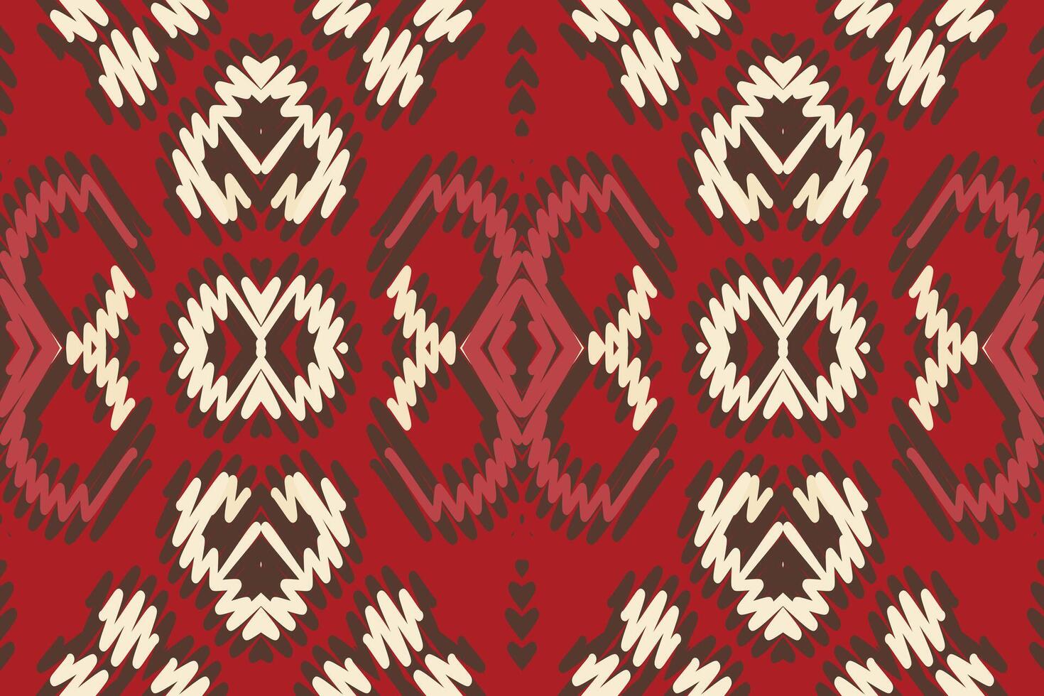 Dupatta pattern Seamless Mughal architecture Motif embroidery, Ikat embroidery Design for Print pattern vintage flower folk navajo patchwork pattern vector