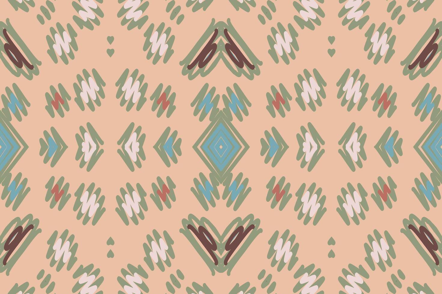 Ancient patterns Seamless Bandana print silk Motif embroidery, Ikat embroidery Design for Print tie dyeing pillowcase sambal puri kurti mughal architecture vector