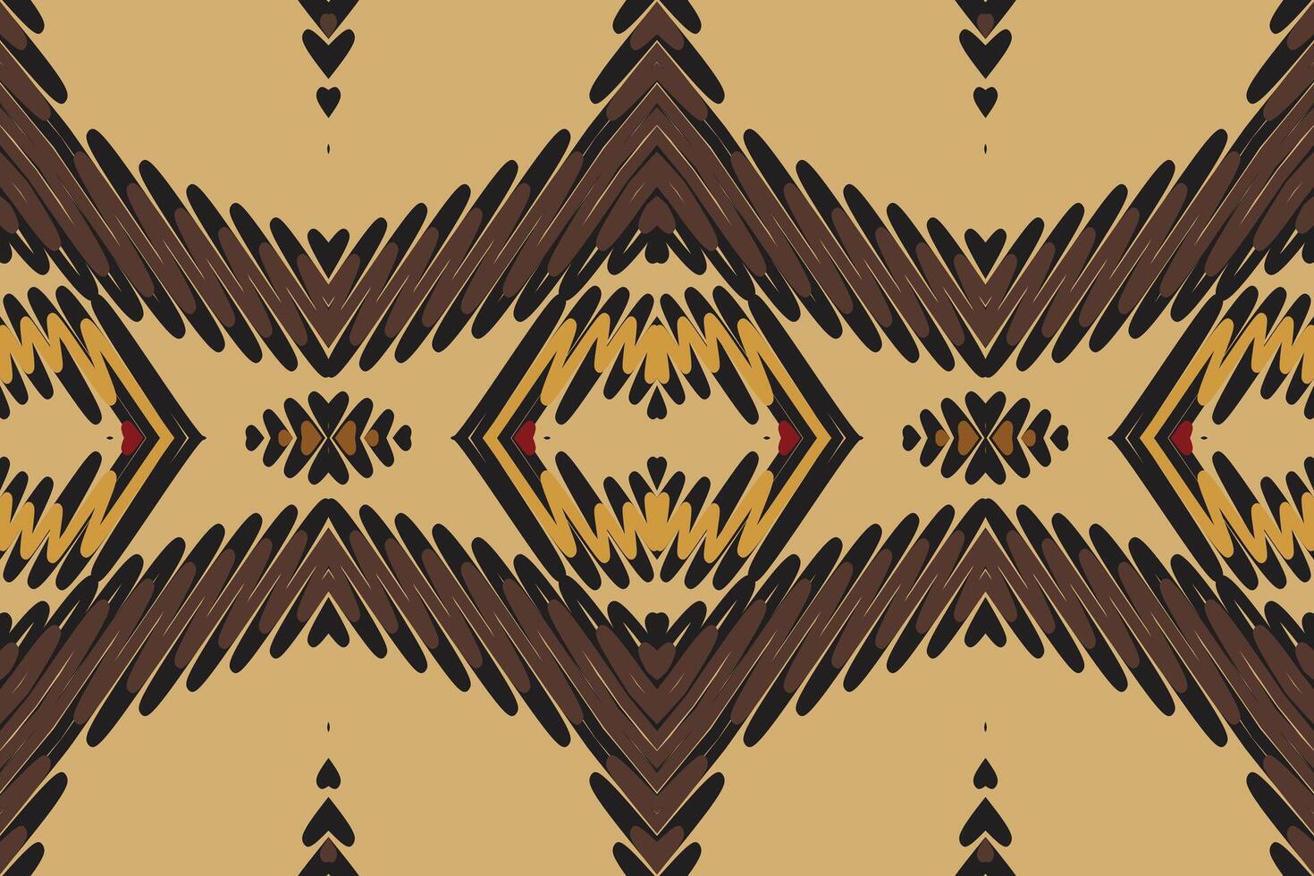 Bukhara pattern Seamless Native American, Motif embroidery, Ikat embroidery Design for Print egyptian pattern tibetan mandala bandanna vector