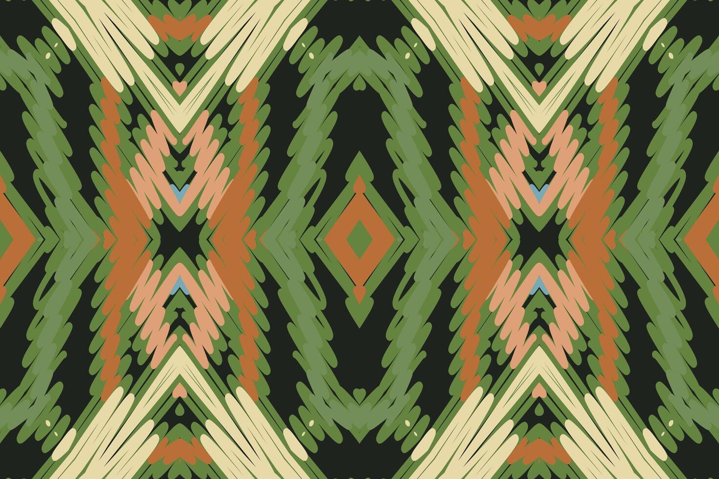 Bukhara pattern Seamless Bandana print silk Motif embroidery, Ikat embroidery Design for Print Texture fabric saree sari carpet. kurta patola saree vector
