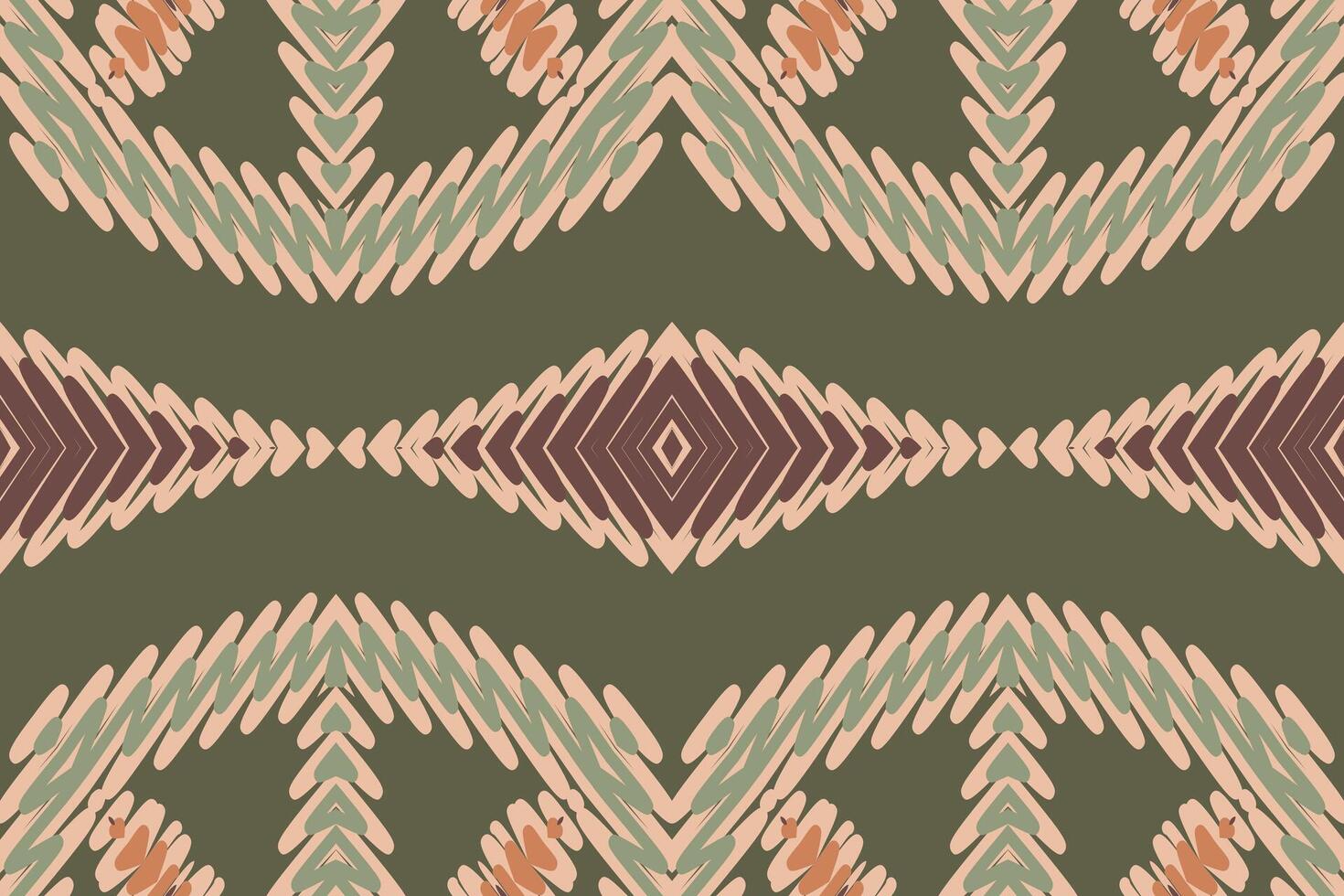 Fashion pattern Seamless Native American, Motif embroidery, Ikat embroidery Design for Print indonesian batik motif embroidery native american kurta mughal design vector