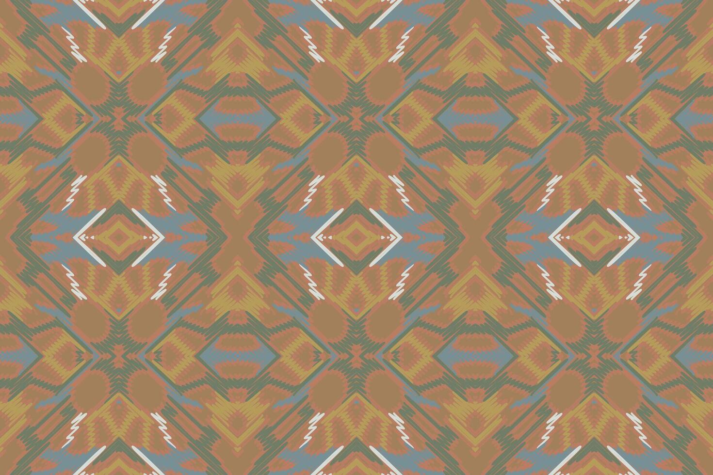 Fashion pattern Seamless Mughal architecture Motif embroidery, Ikat embroidery Design for Print scarf hijab pattern kerchief ikat Silk kurti model mughal patterns vector
