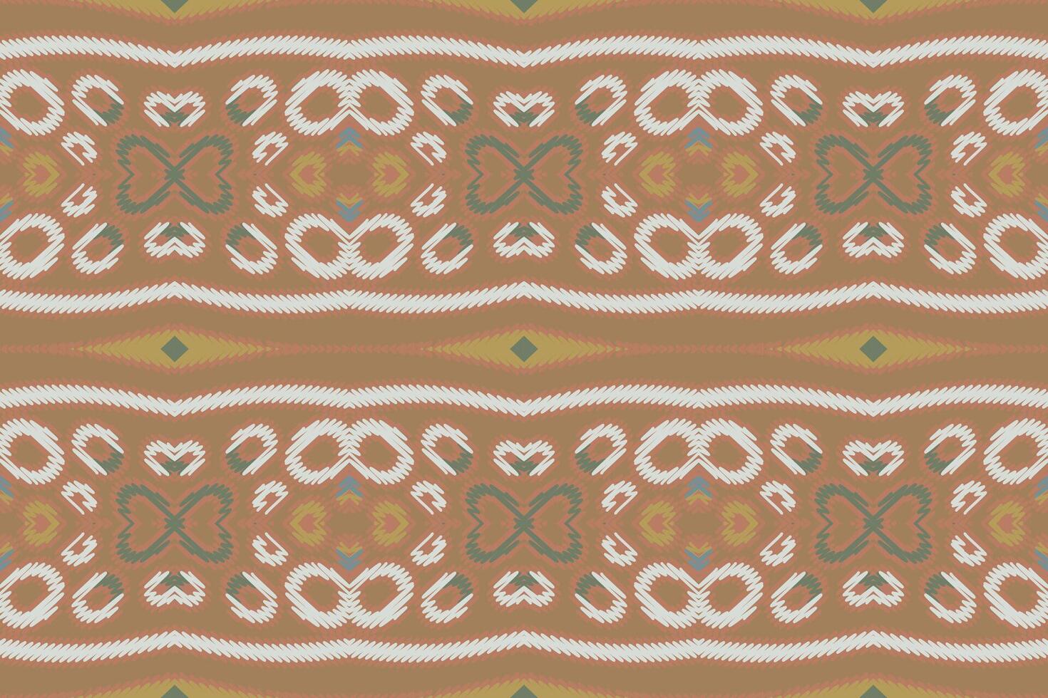 Fashion pattern Seamless Mughal architecture Motif embroidery, Ikat embroidery Design for Print indonesian batik motif embroidery native american kurta mughal design vector