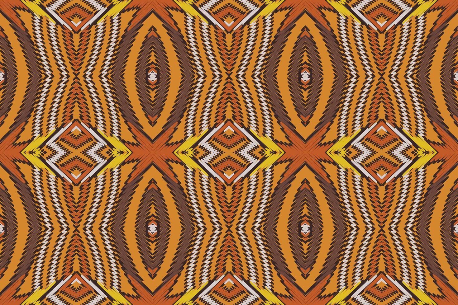 Tissue Dupatta Seamless Mughal architecture Motif embroidery, Ikat embroidery Design for Print egyptian pattern tibetan mandala bandanna vector