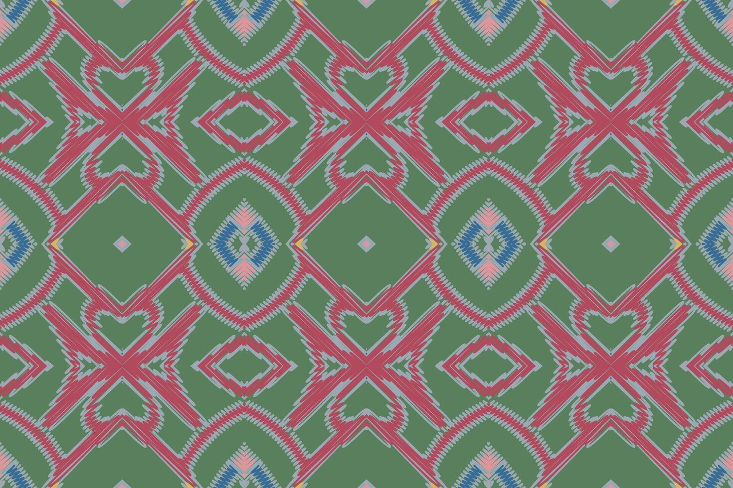 Tissue Dupatta Seamless Scandinavian pattern Motif embroidery, Ikat embroidery Design for Print 60s paisley tie dye damascus ornament rugs hipster kurta pajama vector