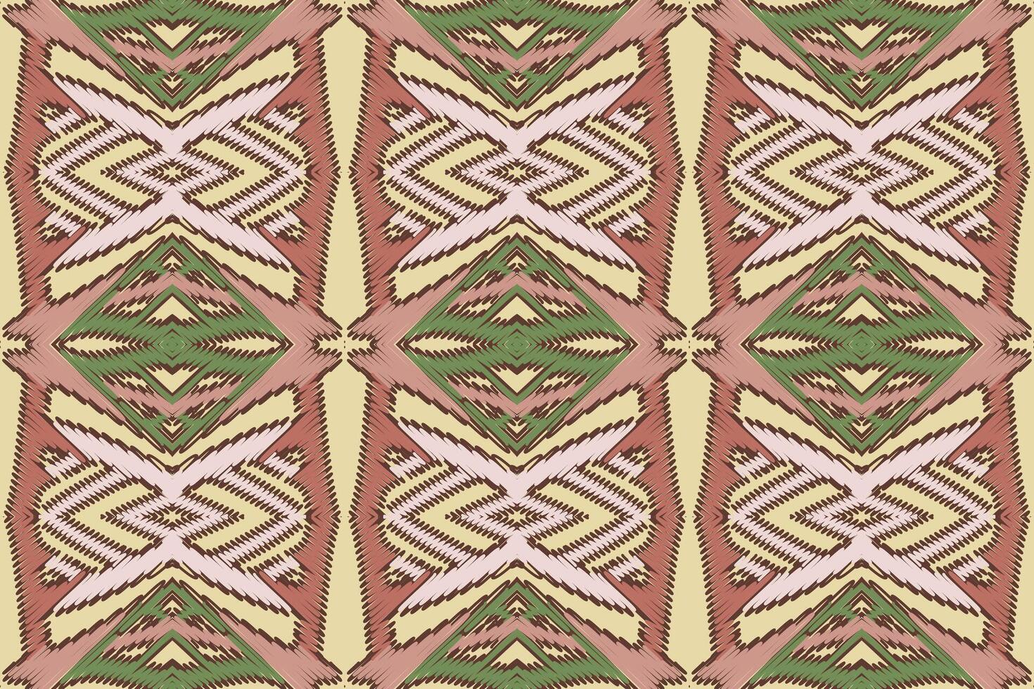 Tissue Dupatta Seamless Scandinavian pattern Motif embroidery, Ikat embroidery Design for Print australian curtain pattern geometric pillow model kurti mughal flowers vector