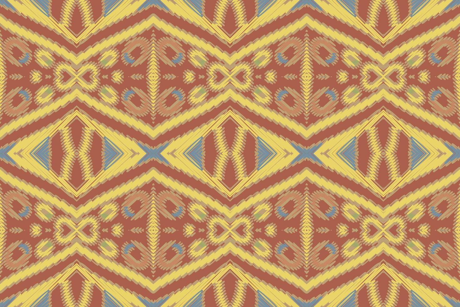 Tissue Dupatta Seamless Mughal architecture Motif embroidery, Ikat embroidery Design for Print pattern vintage flower folk navajo patchwork pattern vector