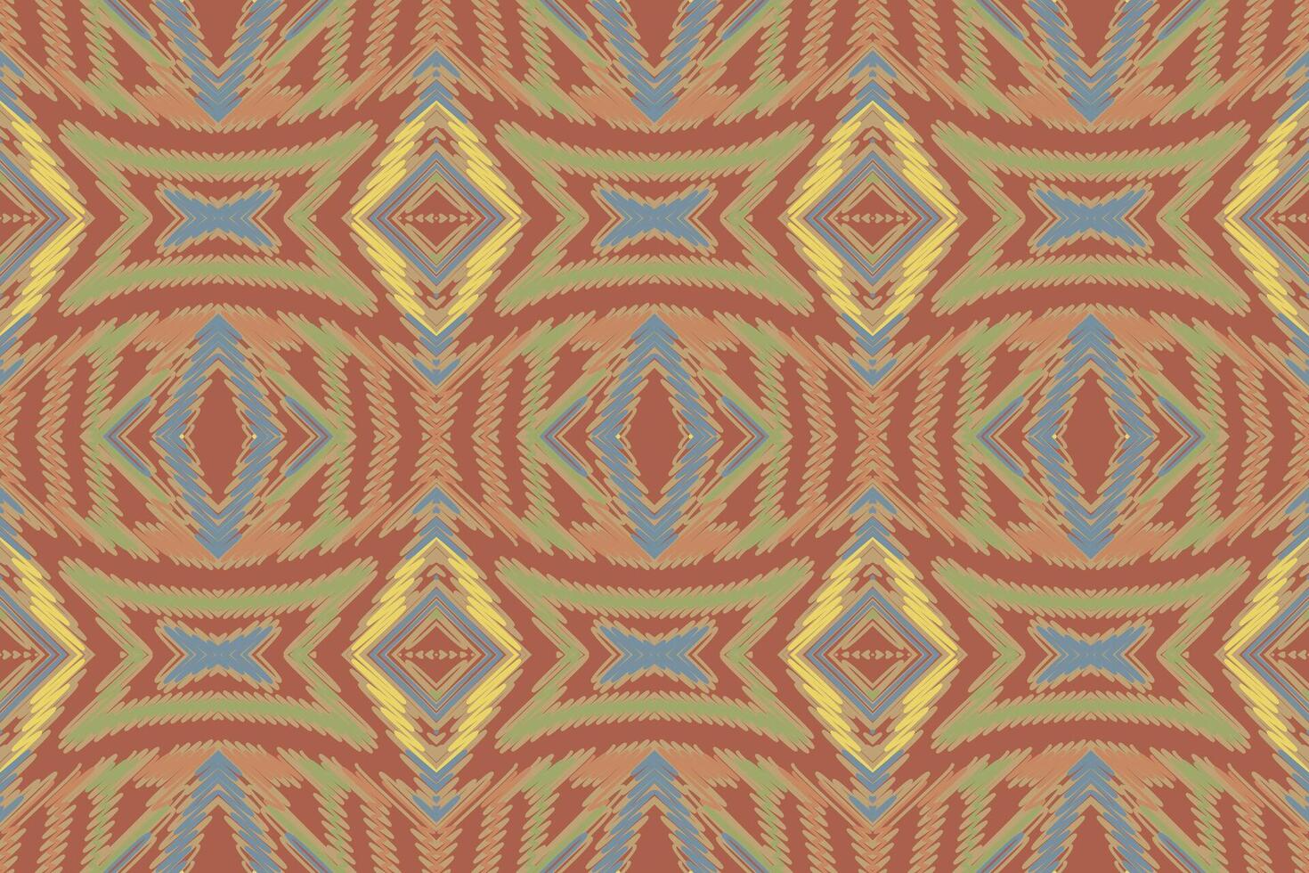 Tissue Dupatta Seamless Mughal architecture Motif embroidery, Ikat embroidery Design for Print scandinavian pattern saree ethnic nativity gypsy pattern vector