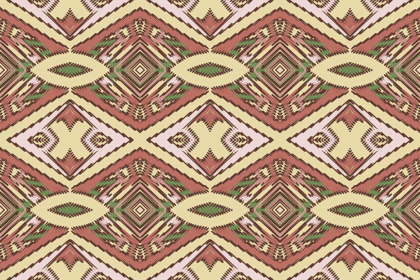 Tissue Dupatta Seamless Scandinavian pattern Motif embroidery, Ikat embroidery Design for Print tie dyeing pillowcase sambal puri kurti mughal architecture vector
