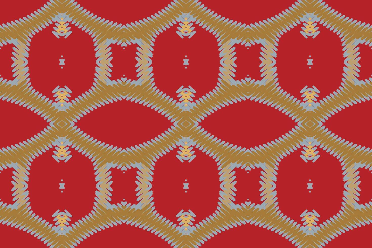 Patola sari Seamless Bandana print silk Motif embroidery, Ikat embroidery Design for Print pattern vintage flower folk navajo patchwork pattern vector