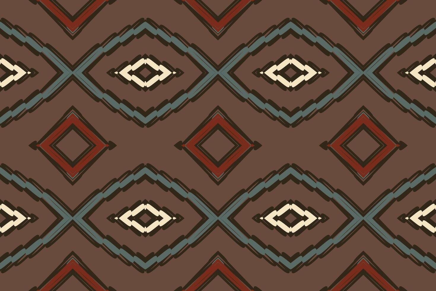 Kilim Pattern Seamless Bandana print silk Motif embroidery, Ikat embroidery Design for Print indonesian batik motif embroidery native american kurta mughal design vector