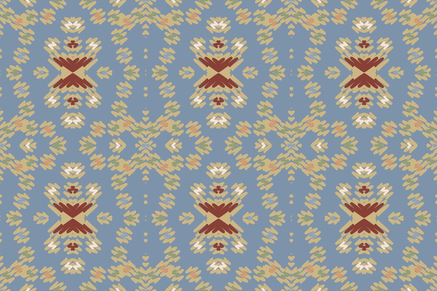 Kilim Pattern Seamless Native American, Motif embroidery, Ikat embroidery Design for Print tapestry floral kimono repeat pattern lacing spanish motif vector
