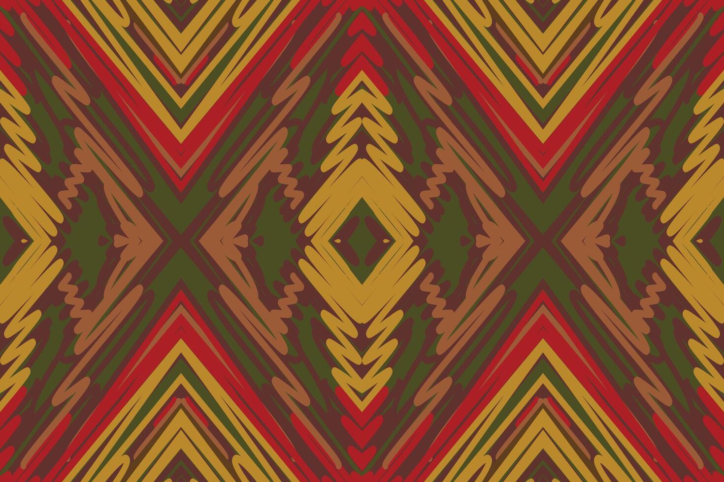 Kilim Pattern Seamless Australian aboriginal pattern Motif embroidery, Ikat embroidery Design for Print egyptian pattern tibetan mandala bandanna vector