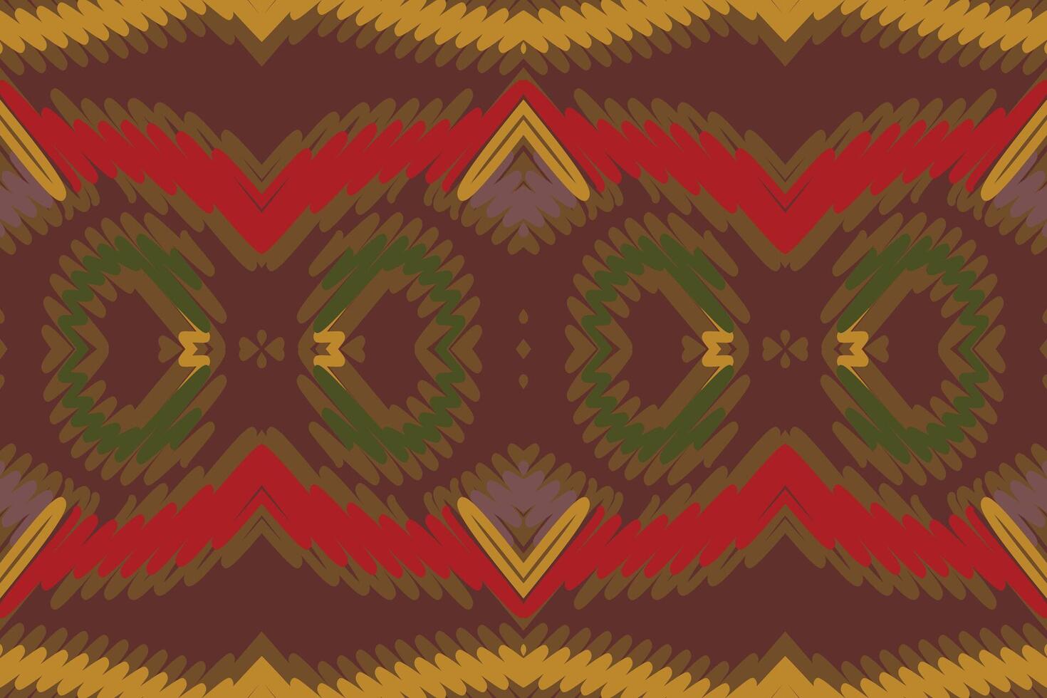 Kilim Pattern Seamless Scandinavian pattern Motif embroidery, Ikat embroidery Design for Print egyptian pattern tibetan mandala bandanna vector