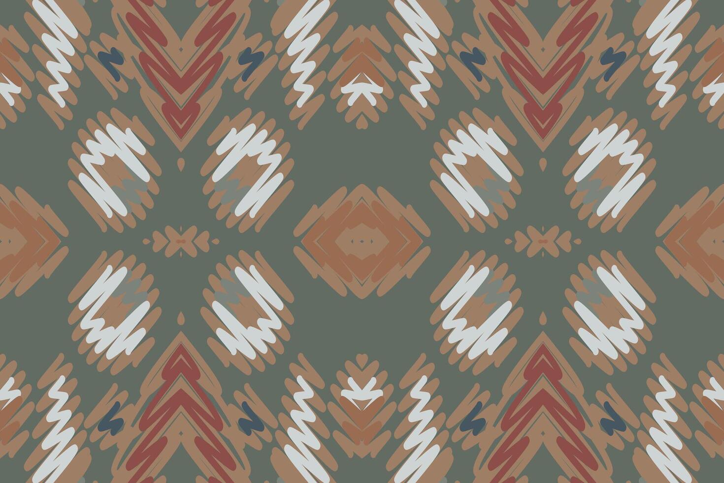 Dupatta Pattern Seamless Bandana print silk Motif embroidery, Ikat embroidery Design for Print Texture fabric saree sari carpet. kurta patola saree vector