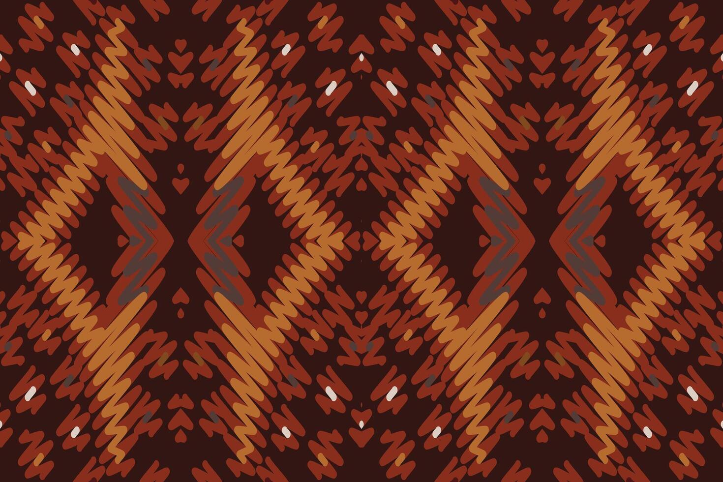 Dupatta Pattern Seamless Mughal architecture Motif embroidery, Ikat embroidery Design for Print pattern vintage flower folk navajo patchwork pattern vector