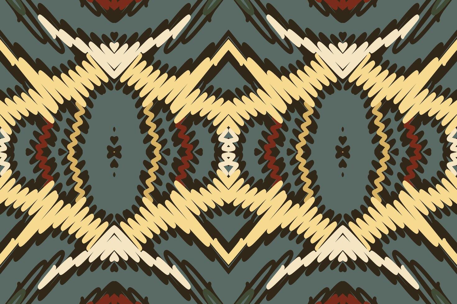 Salwar Pattern Seamless Native American, Motif embroidery, Ikat embroidery Design for Print Texture fabric saree sari carpet. kurta patola saree vector