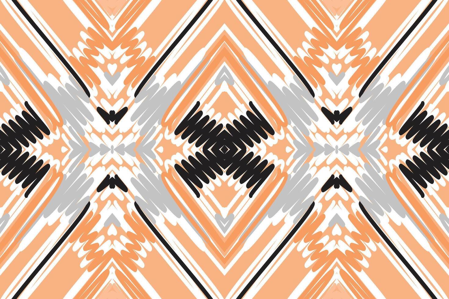 Dupatta Pattern Seamless Mughal architecture Motif embroidery, Ikat embroidery Design for Print border embroidery ancient egypt vector