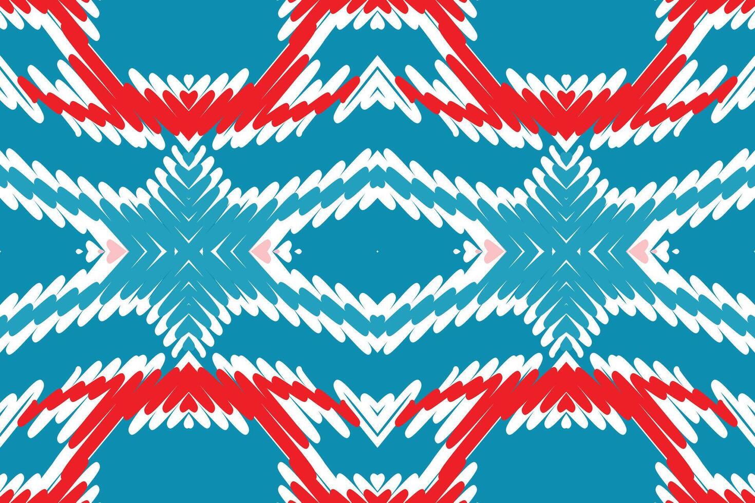 Dupatta Pattern Seamless Scandinavian pattern Motif embroidery, Ikat embroidery Design for Print scandinavian pattern saree ethnic nativity gypsy pattern vector