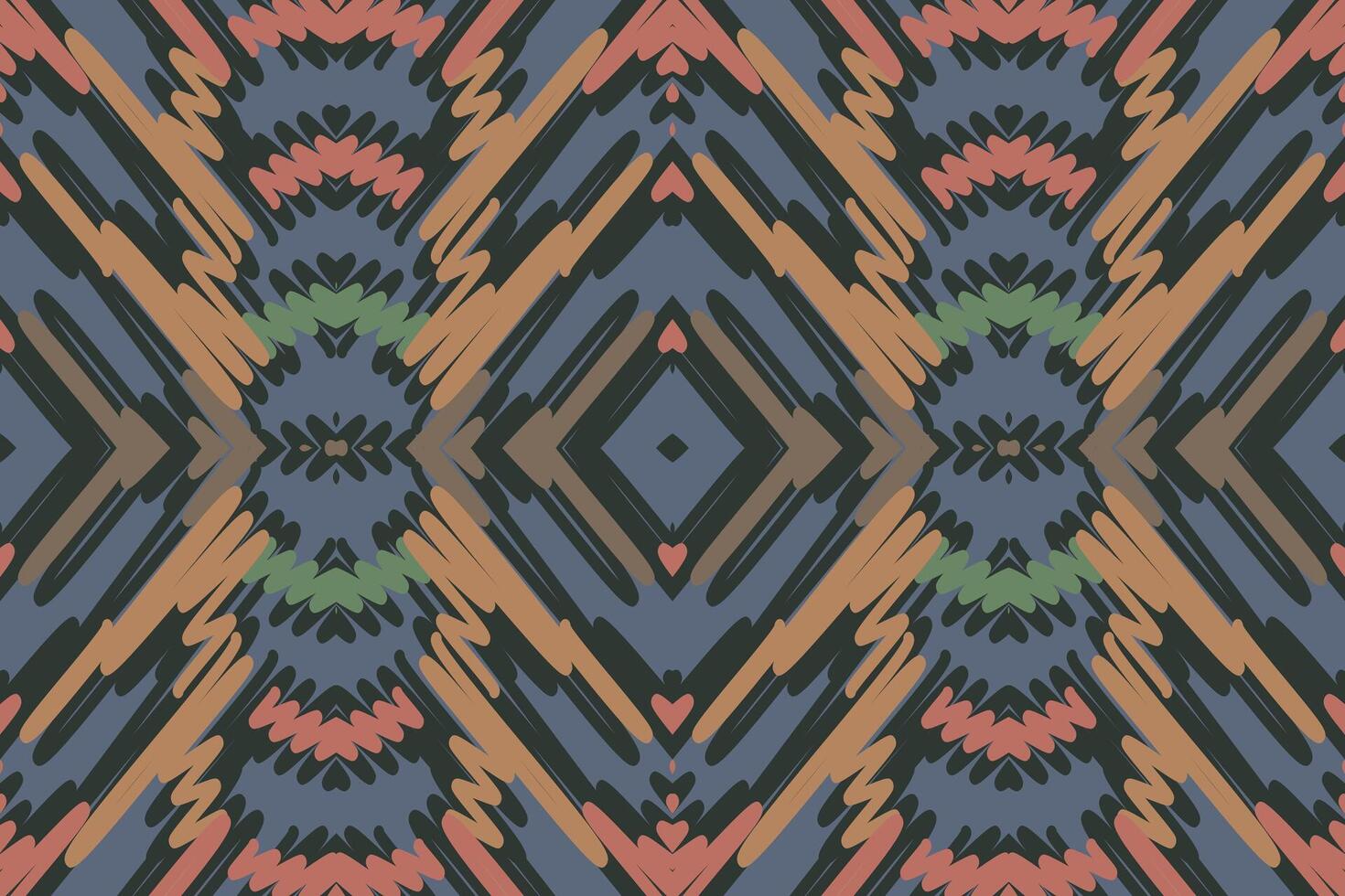 Pakistani dresses pattern Seamless Native American, Motif embroidery, Ikat embroidery Design for Print Texture fabric saree sari carpet. kurta patola saree vector